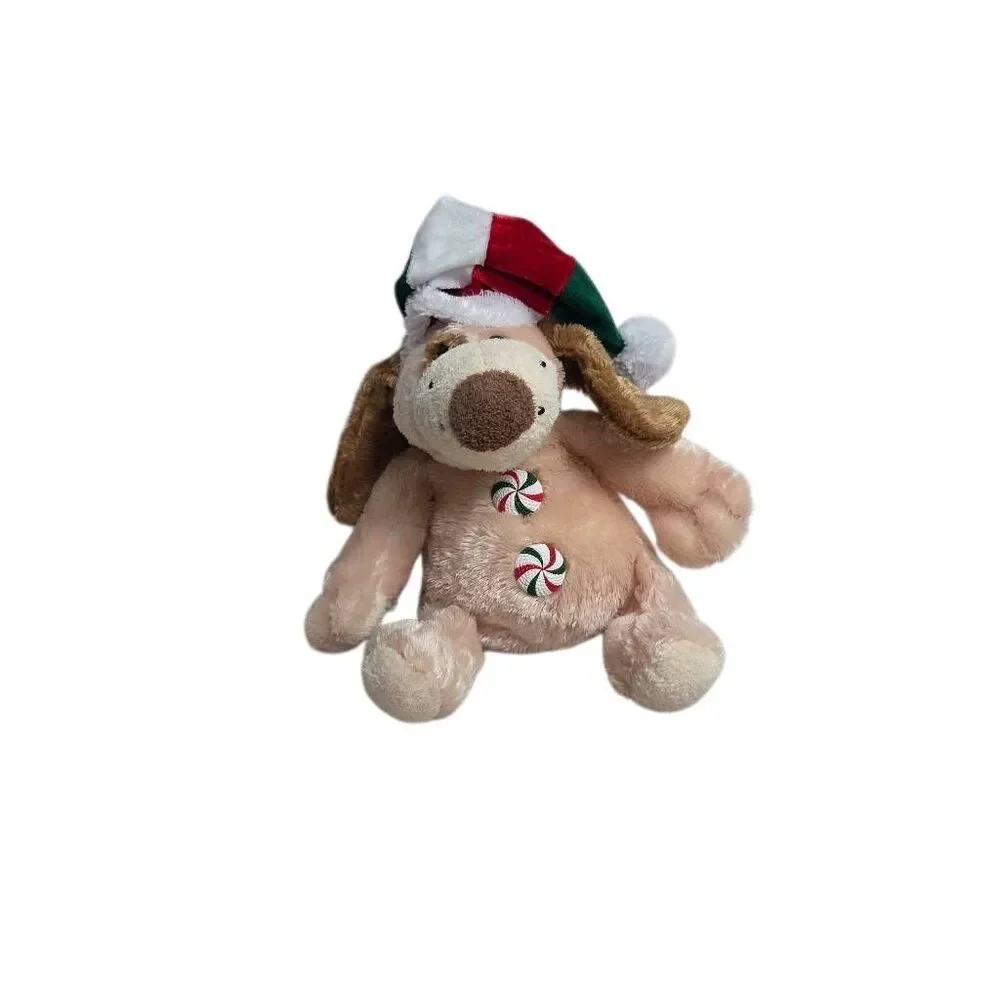 Dan Dee Holiday Time Christmas dog plush 8" sitting - Picture 3 of 6